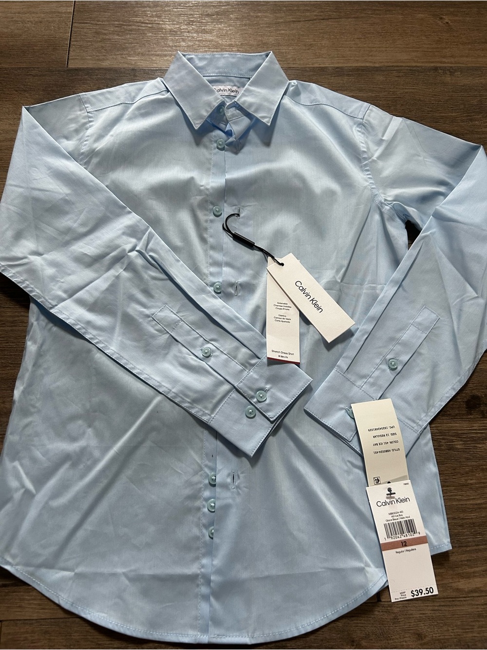 Calvin Klein Light Blue Button-Down Shirt